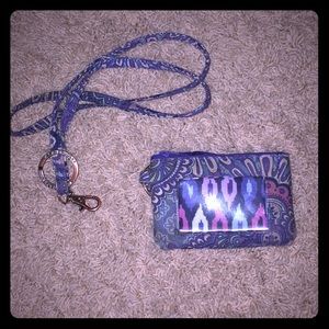 Vera Bradley ID and Lanyard set